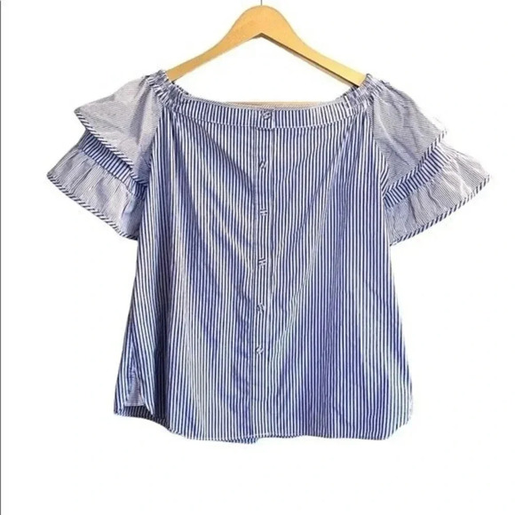 Parker Tops - Parker Off the Shoulder Striped Top